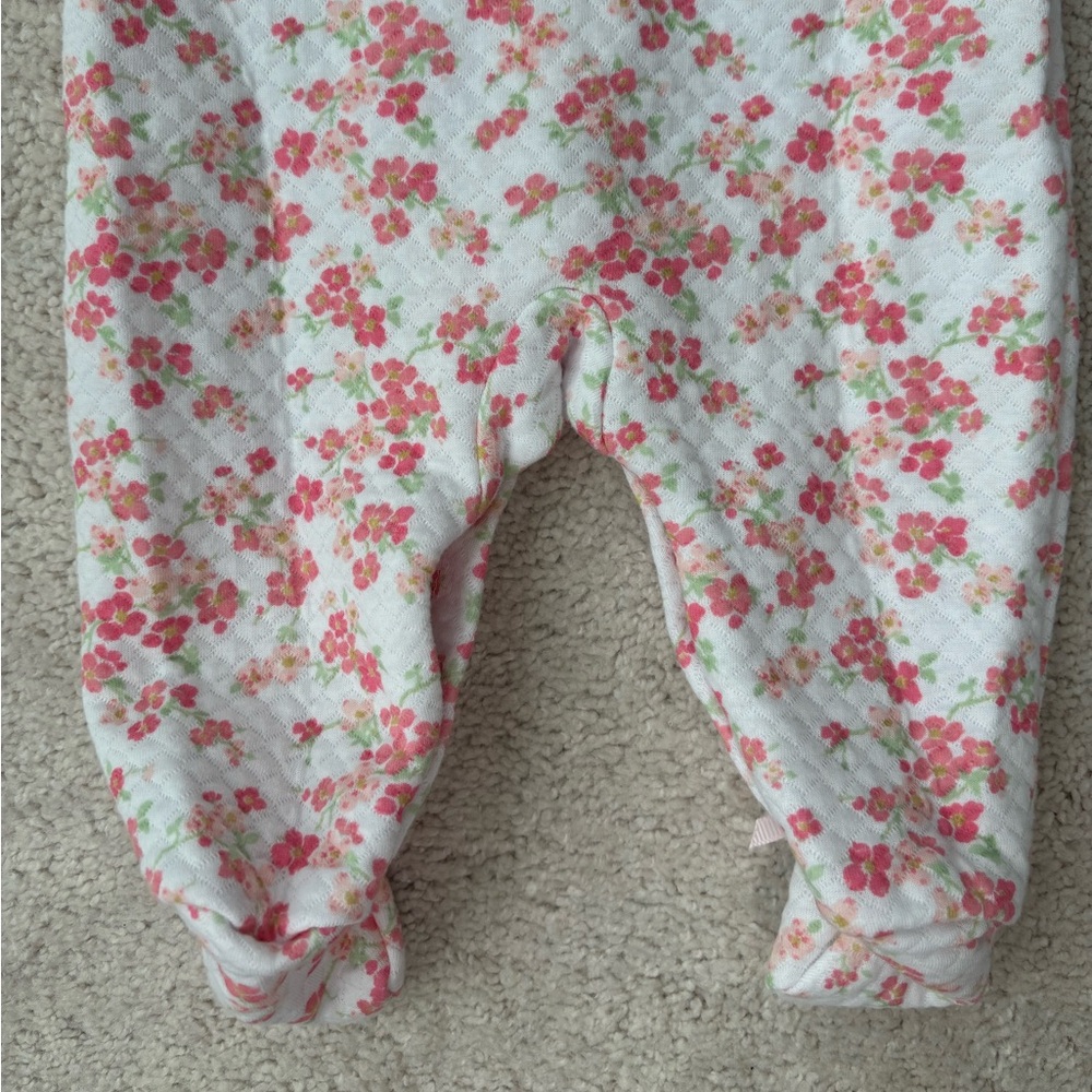 Laura Ashley Pink Floral Footie - Picture 9 of 12
